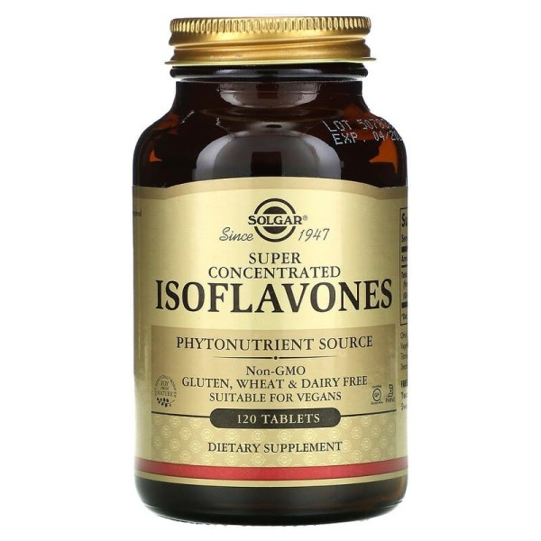 Соевые изофлавоны Solgar (Isoflavones) суперконцентрированные 120 таблеток