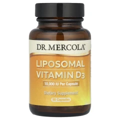 Ліпосомальний вітамін D3 Dr. Mercola (Liposomal Vitamin D3) 10 000 МО 90 капсул
