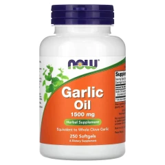 Часникова олія NOW Foods (Garlic Oil) 1500 мг 250 капсул