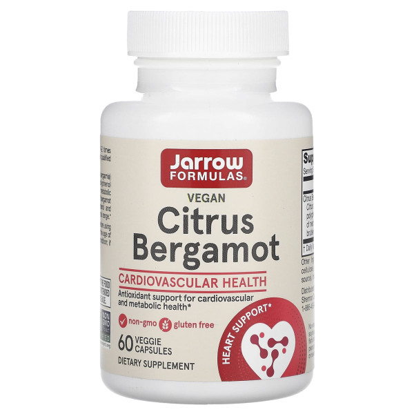 Бергамот екстракт Jarrow Formulas (Citrus Bergamot) 500 мг 60 капсул