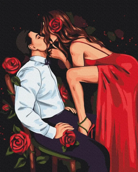Картина по номерам Страсть роз © Alla Berezovska Brushme 40x50