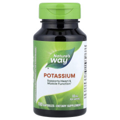 Калій Цитрат Nature's Way (Potassium Citrate) 99 мг 100 капсул