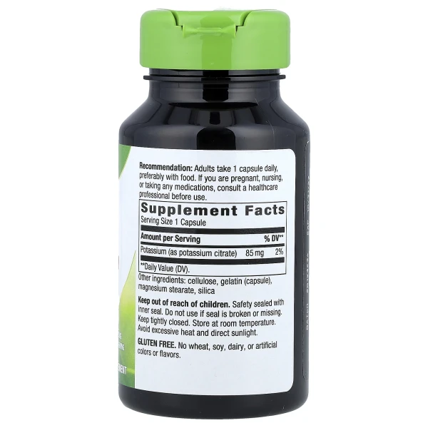 Калій Цитрат Nature's Way (Potassium Citrate) 99 мг 100 капсул