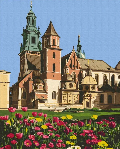 Преміум картина за номерами Вавельський кафедральний собор Brushme 40x50