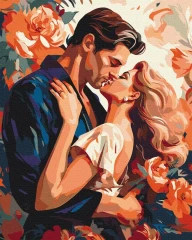 Преміум картина за номерами Момент закоханих Brushme 40x50