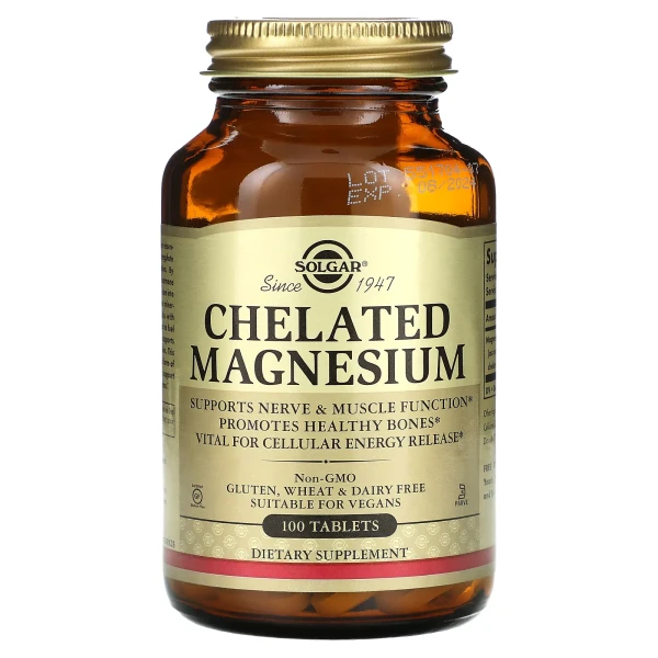 Магний хелат (Chelated Magnesium) 100 мг 100 таблеток