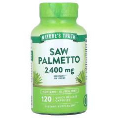 Со Пальметто Nature's Truth (Saw Palmeto) 2400 мг 120 капсул швидкого вивільнення