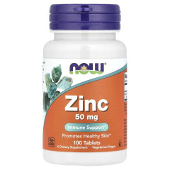 Цинк Now Foods (Zinc) 50 мг 100 таблеток