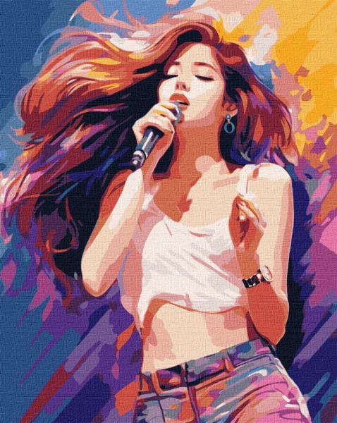 Картина за номерами K-pop Мелодійний голос 40x50 см Ideyka