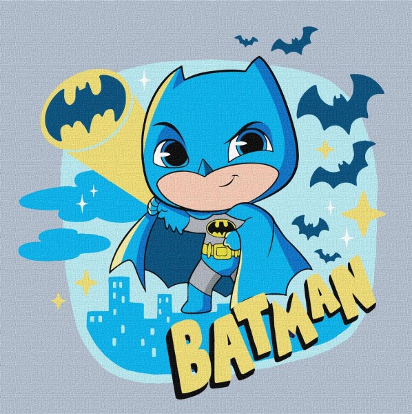 Картина по номерам WB Batman: Герой тьмы 25 х 25 Идейка