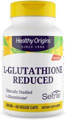 Глутатіон, L-Glutathione, Healthy Origins, Setria, знижений, 500 мг, 60 капсул