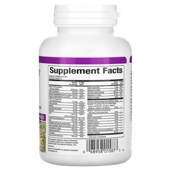 Мультивитамины для женщин 50+ Natural Factors (Women's 50+) 90 растительных капсул