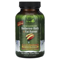 Берберин для спалювання жиру Irwin Naturals (Berberine-Body + Fat Burner) 56 рідких капсул