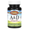 Вітамін A та D Carlson (Vitamin A & D) 100 рідких капсул