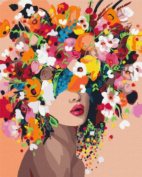 Картина за номерами Квіткова німфа  Brushme 48x60
