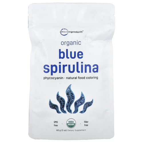 Органическая спирулина синяя Micro Ingredients (Organic Blue Spirulina) 60 г
