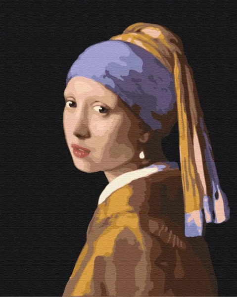 Картина по номерам Девушка с жемчужной серьгой Brushme 40x50