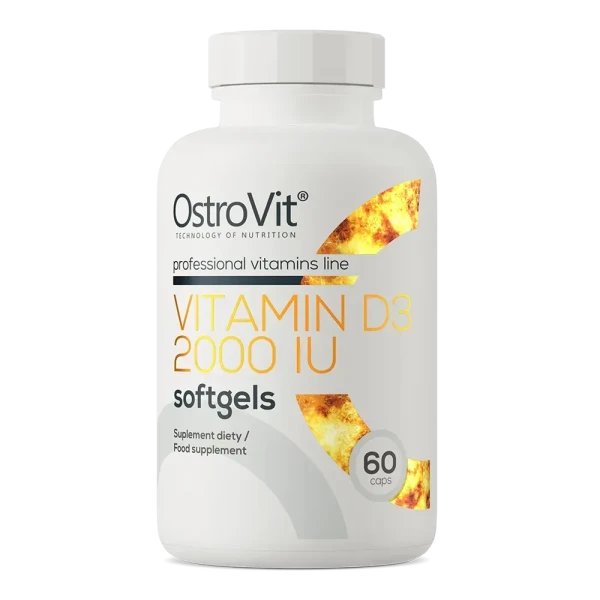 Вітамін D3 Ostrovit 2000 IU Vitamin D3 2000 60 гелевих капсул