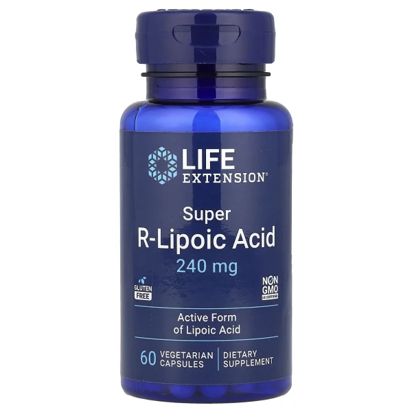 Супер R-липоевая кислота Life Extension (Super R-Lipoic Acid) 240 мг 60 капсул