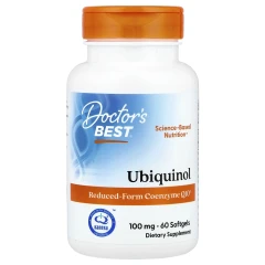 Убіхінол з Канека Doctor's Best (Ubiquinol with Kaneka) 100 мг 60 капсул