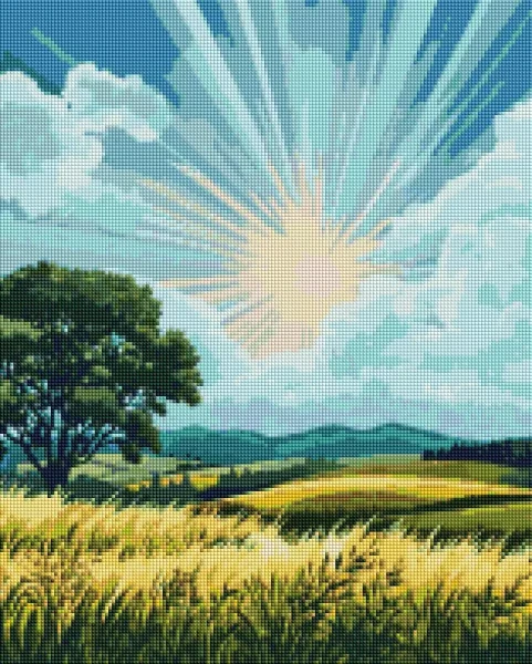 Алмазная мозаика Летний пейзаж 40x50