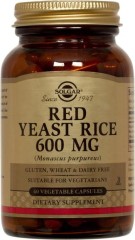 Красный дрожжевой рис Solgar (Red Yeast Rice) 600 мг 60 вегетарианских капсул