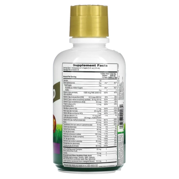 NaturesPlus, Gold для дітей, рідкі мультивітаміни Animal Parade, тропічні ягоди, 473,18 мл