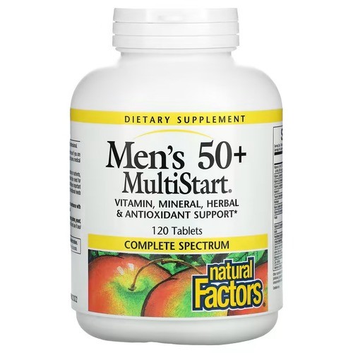 Мультивитамины для мужчин 50+ Natural Factors (Men's 50+) 120 капсул