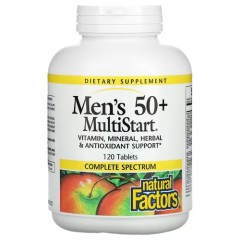 Мультивитамины для мужчин 50+ Natural Factors (Men's 50+) 120 капсул