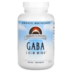 Габа 750 мг Source Naturals (Serene Science GABA) 180 таблеток