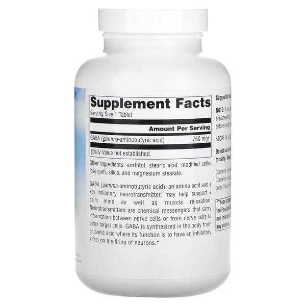 Габа 750 мг Source Naturals (Serene Science GABA) 180 таблеток