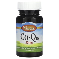 Коэнзим Q10 50 мг Carlson (CoQ10) 30 жидких капсул