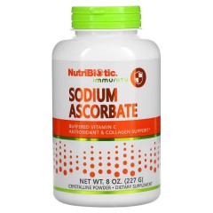 Аскорбат натрію в порошку NutriBiotic (Sodium Ascorbate Powder) 227 г