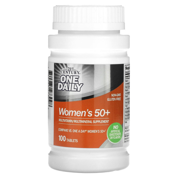 Вітаміни для жінок 50+ 21st Century (Multivitamin Multimineral) 100 таблеток