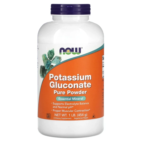 Калію глюконат Now Foods (Potassium Gluconate) 270 мг 454 г