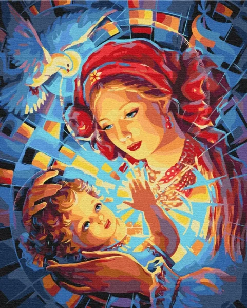 Картина за номерами Ніжність © Oleg Loburak  Brushme 40x50