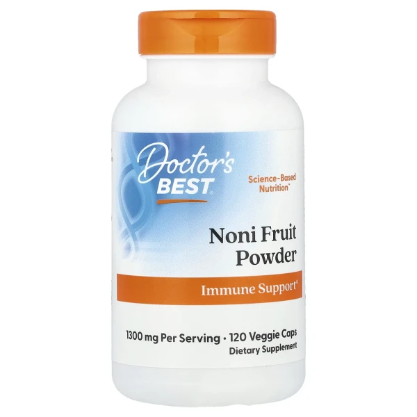 Порошок плодов нони Doctor's Best (Noni Fruit Powder) 650 мг 120 капсул