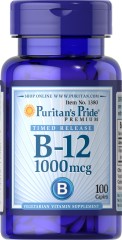Вітамін В-12 Puritan's Pride (Vitamin B-12) 1000 мкг 100 каплет із уповільненим вивільненням