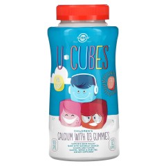 Кальций с витамином D3 для детей Solgar (Children's Calcium With D3) 120 жевательных конфет со вкусом клубники