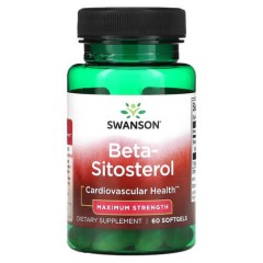 Бета-ситостерол 160 мг Swanson (Beta-Sitosterol) 60 рідких капсул