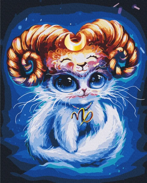 Картина за номерами Котик Козеріг © Маріанна Пащук  Brushme 40x50
