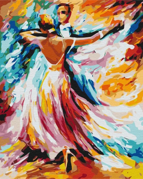 Картина за номерами Кольори вальсу  Brushme 40x50