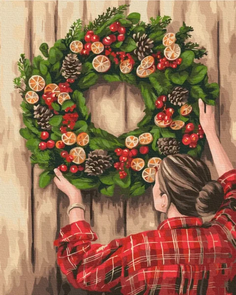 Картина за номерами Святковий декор © Mykhailyshyna Daria  Brushme 40x50