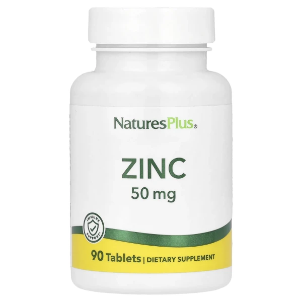 Цинк Nature's Plus (Zinc) 50 мг 90 таблеток