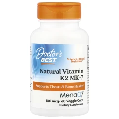 Вітамін К2 МК-7 Doctor's Best (Vitamin K2) 100 мкг 60 капсул
