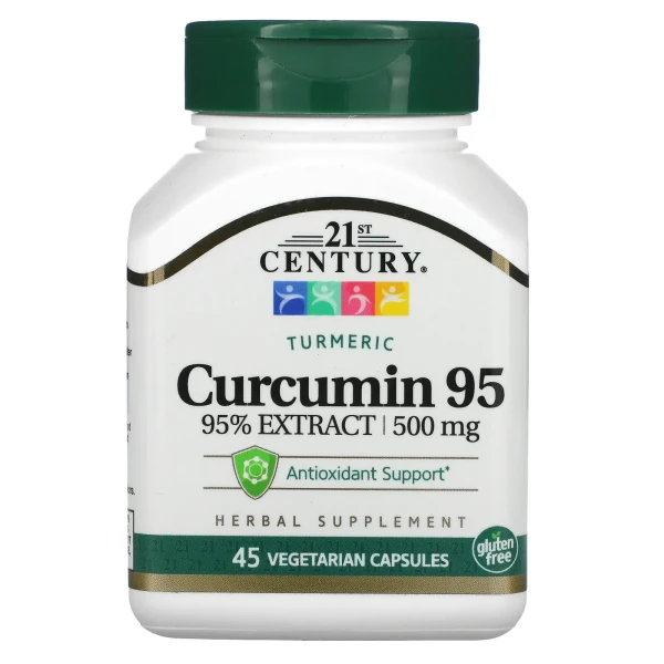 Куркумін 21st Century (Curcumin 95) 500 мг 45 капсул