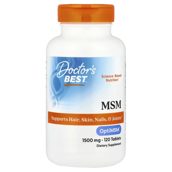 Метилсульфонілметан МСМ Doctor's Best (MSM) 1500 мг 120 таблеток