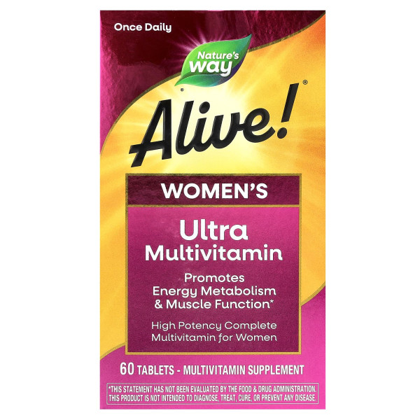 Мультивітаміни для жінок Nature's Way (Alive Womens multi-vitamin) 60 таблеток