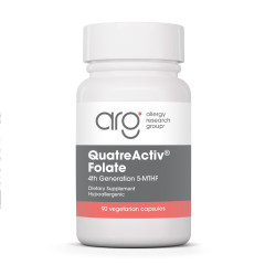 Фолієва кислота 4-те покоління 5-MTHF Allergy Research Group (QuatreActiv Folate) 90 вегетаріанських капсул