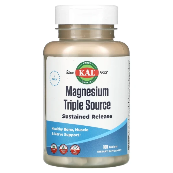 Потрійне джерело магнію (Magnesium Triple Source) 100 таблеток